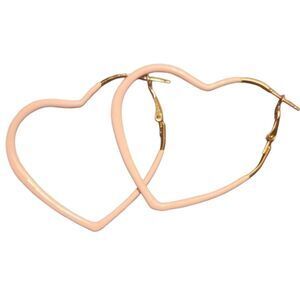Pink Heart Hoop Earrings: Love & Style for Her